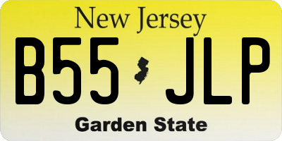 NJ license plate B55JLP