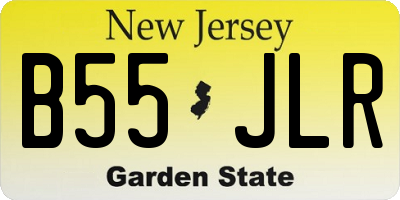 NJ license plate B55JLR