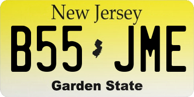 NJ license plate B55JME