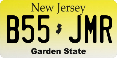 NJ license plate B55JMR