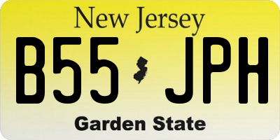NJ license plate B55JPH