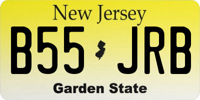 NJ license plate B55JRB