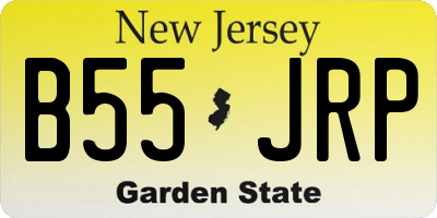NJ license plate B55JRP