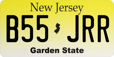NJ license plate B55JRR