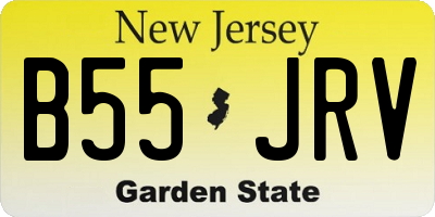 NJ license plate B55JRV