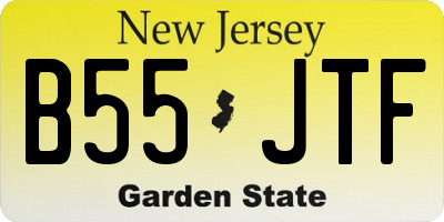 NJ license plate B55JTF