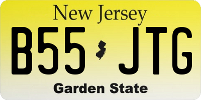 NJ license plate B55JTG