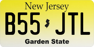 NJ license plate B55JTL