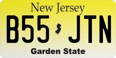 NJ license plate B55JTN