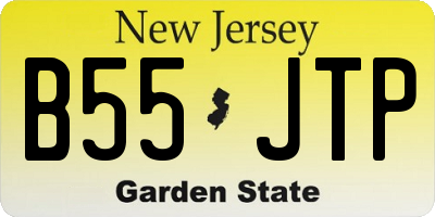 NJ license plate B55JTP
