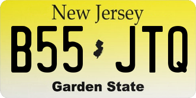 NJ license plate B55JTQ
