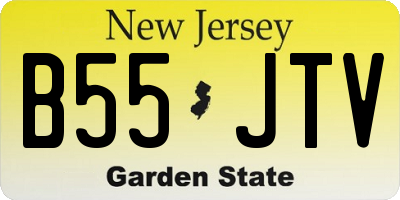 NJ license plate B55JTV