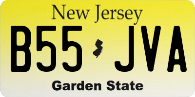 NJ license plate B55JVA