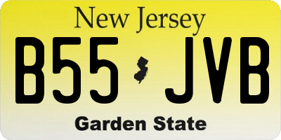 NJ license plate B55JVB