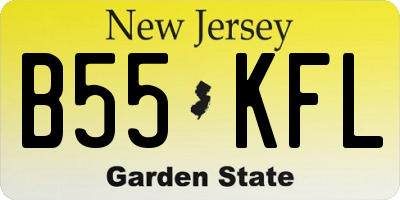NJ license plate B55KFL