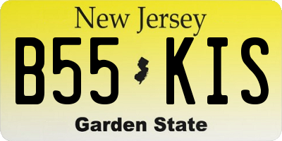 NJ license plate B55KIS