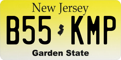 NJ license plate B55KMP