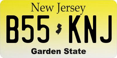 NJ license plate B55KNJ
