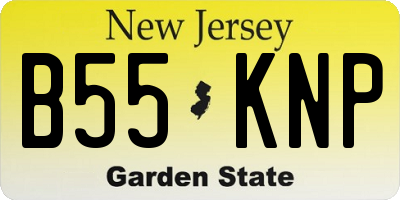 NJ license plate B55KNP