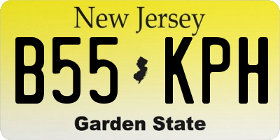 NJ license plate B55KPH