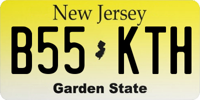 NJ license plate B55KTH