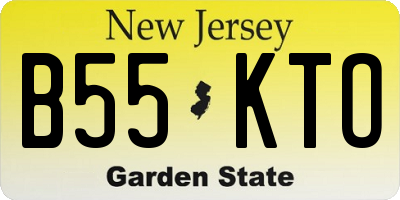 NJ license plate B55KTO