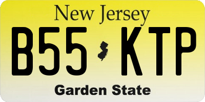 NJ license plate B55KTP