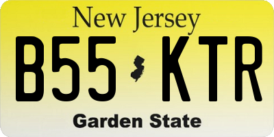 NJ license plate B55KTR