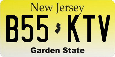 NJ license plate B55KTV