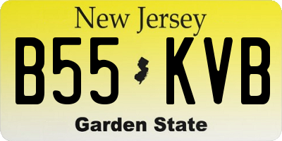 NJ license plate B55KVB
