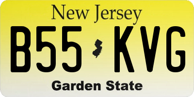 NJ license plate B55KVG