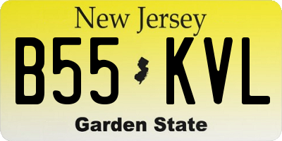 NJ license plate B55KVL