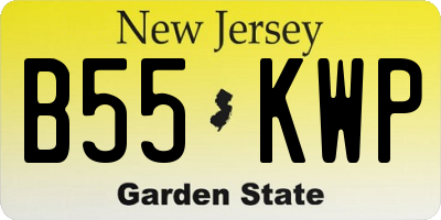NJ license plate B55KWP
