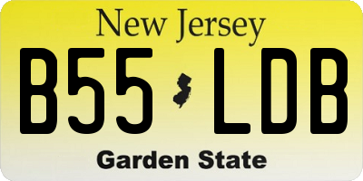 NJ license plate B55LDB