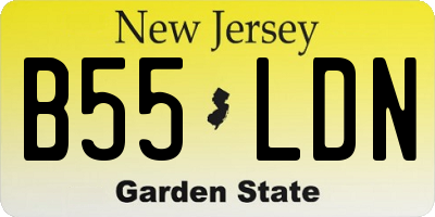 NJ license plate B55LDN
