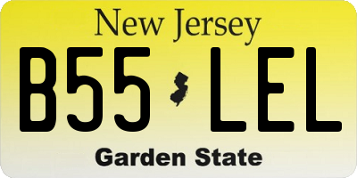 NJ license plate B55LEL