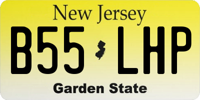 NJ license plate B55LHP