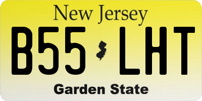 NJ license plate B55LHT