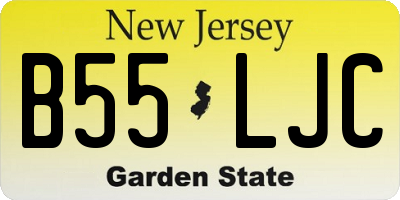 NJ license plate B55LJC