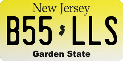 NJ license plate B55LLS