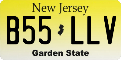 NJ license plate B55LLV