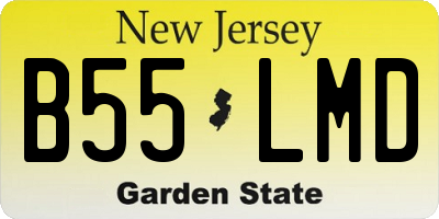 NJ license plate B55LMD