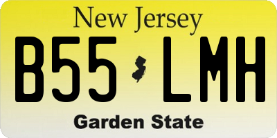 NJ license plate B55LMH