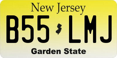 NJ license plate B55LMJ