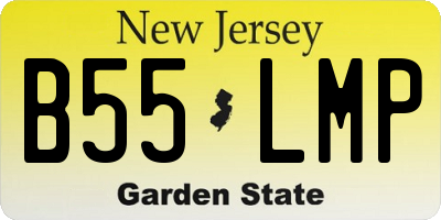 NJ license plate B55LMP