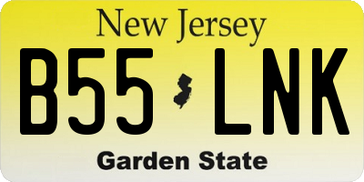NJ license plate B55LNK
