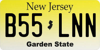 NJ license plate B55LNN