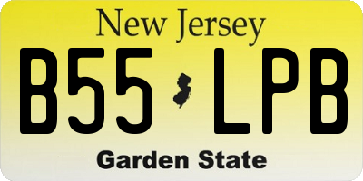 NJ license plate B55LPB