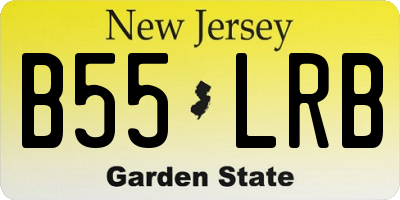 NJ license plate B55LRB