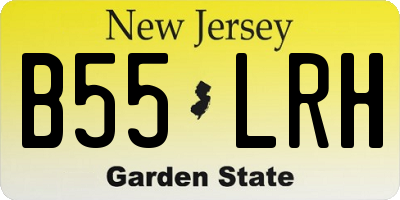 NJ license plate B55LRH